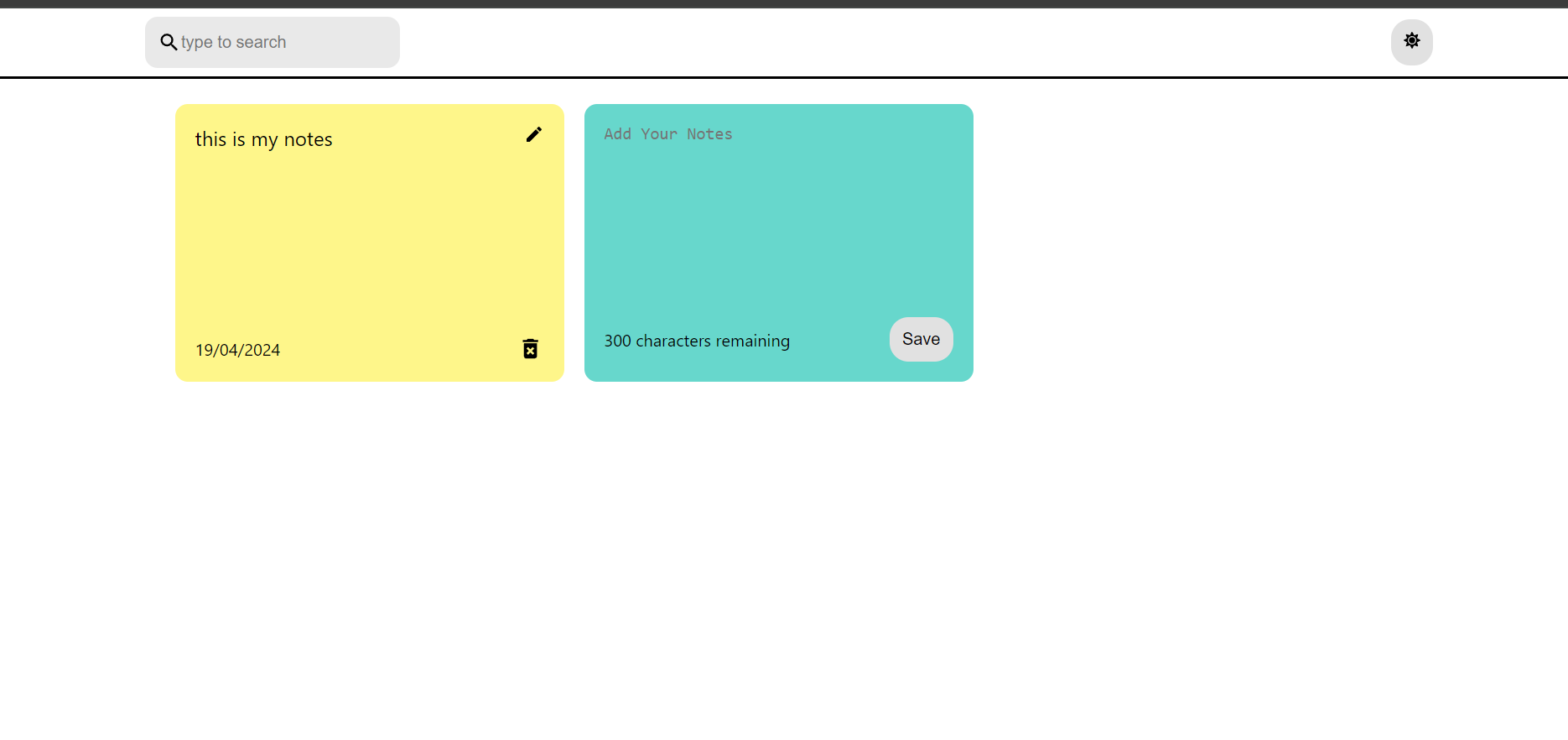 Notes App